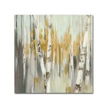 Trademark Fine Art 'Silver Birch I' Canvas Art by Julia Purinton