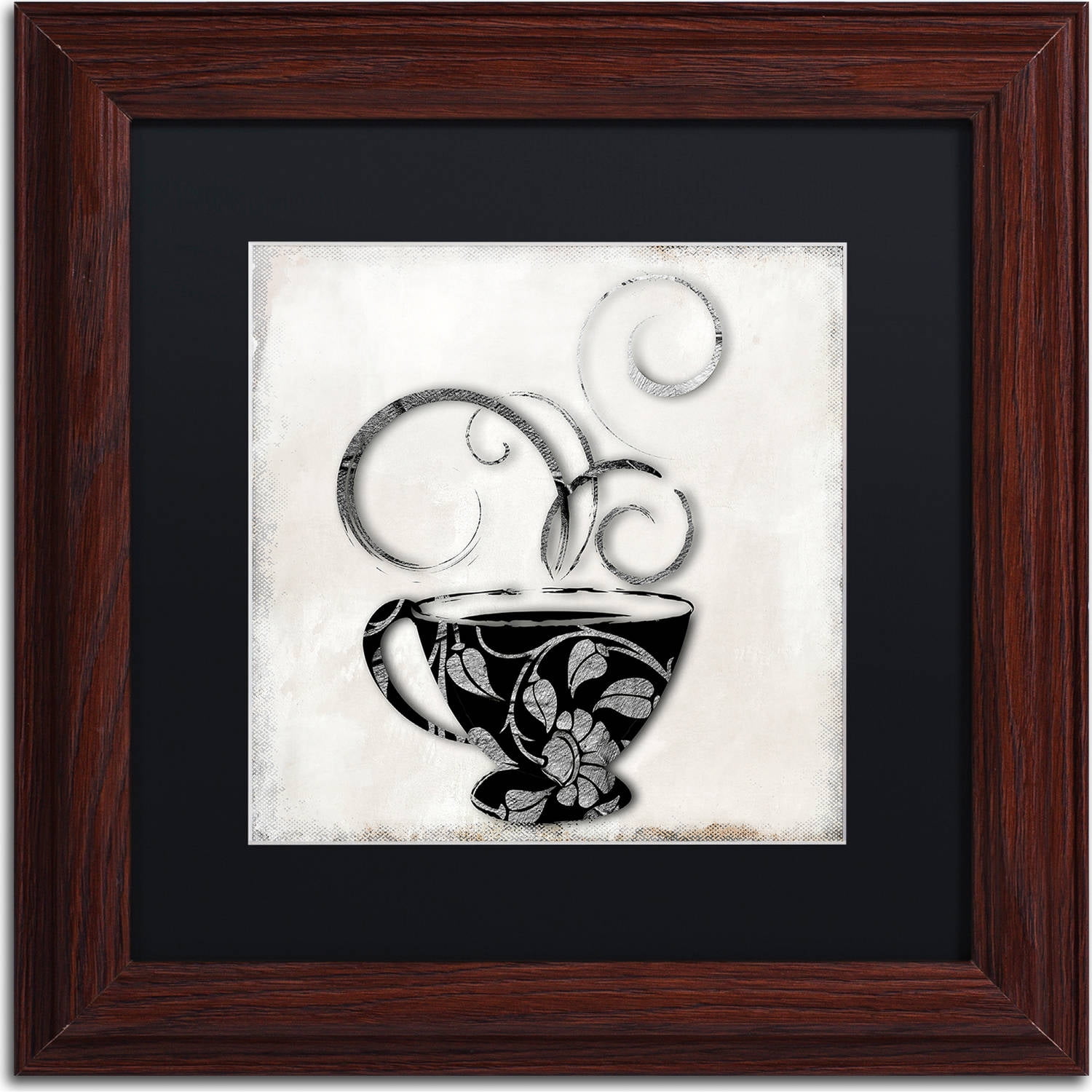 Trademark Fine Art "Silver Brewed 1" Canvas Art by Color Bakery, Black Matte, Wood Frame