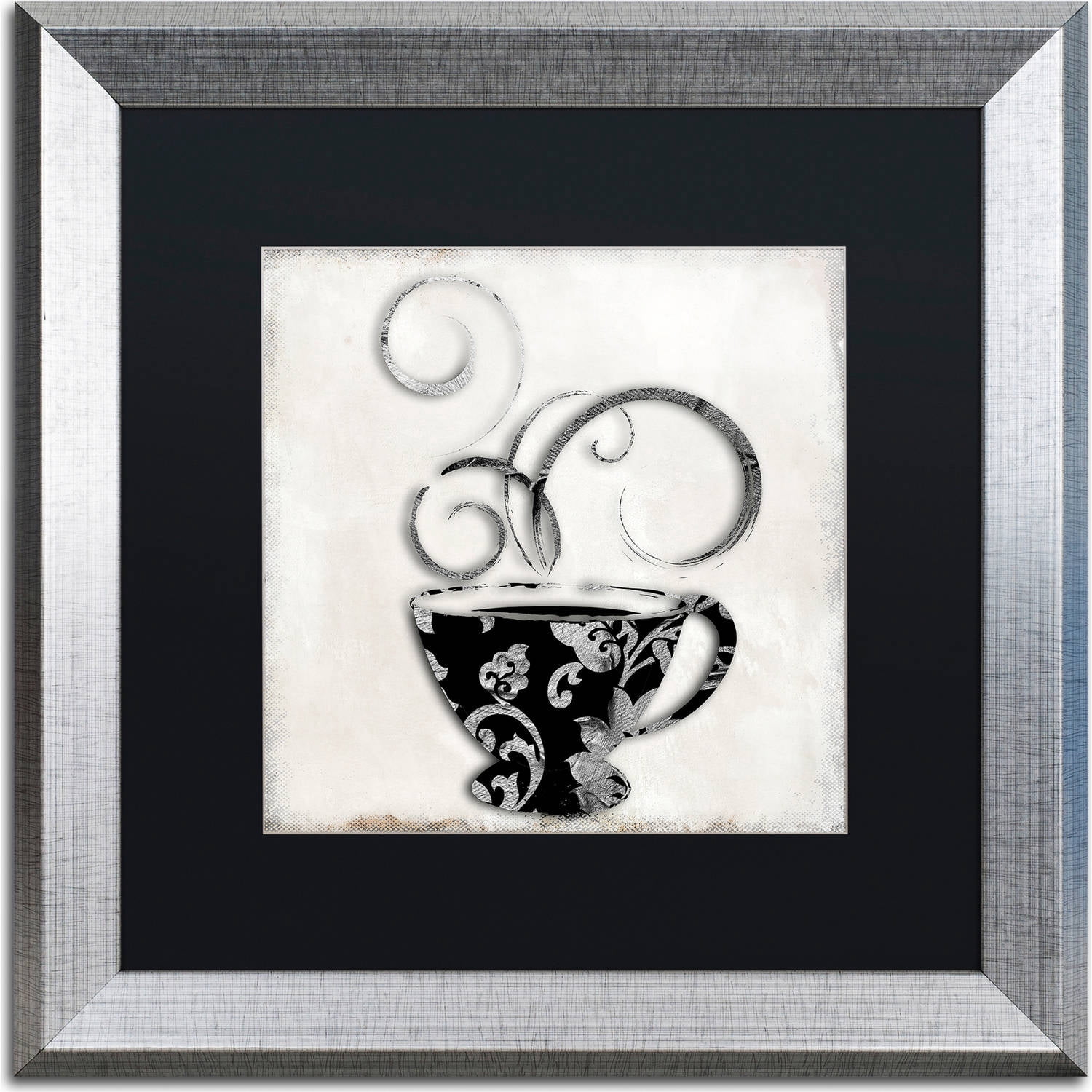 Trademark Fine Art "Silver Brewed 2" Canvas Art by Color Bakery, Black Matte, Silver Frame