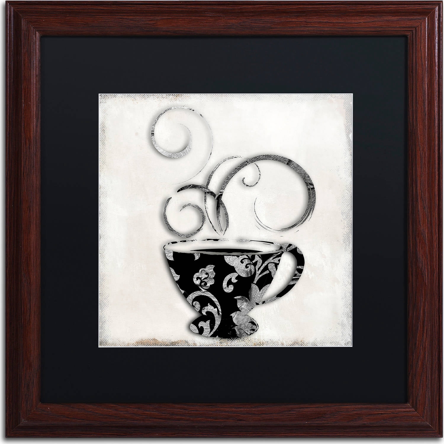 Trademark Fine Art "Silver Brewed 2" Canvas Art by Color Bakery, Black Matte, Wood Frame