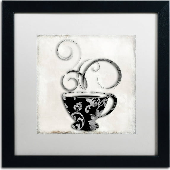 Trademark Fine Art "Silver Brewed 2" Canvas Art by Color Bakery, White Matte, Black Frame