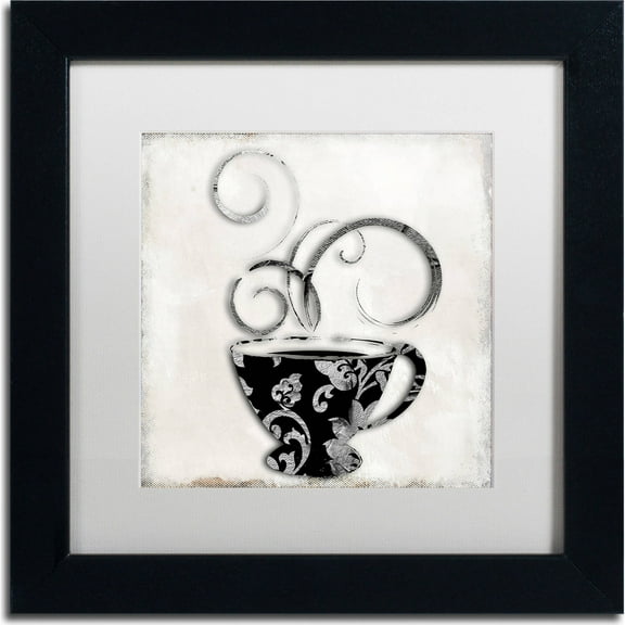 Trademark Fine Art "Silver Brewed 2" Canvas Art by Color Bakery, White Matte, Black Frame