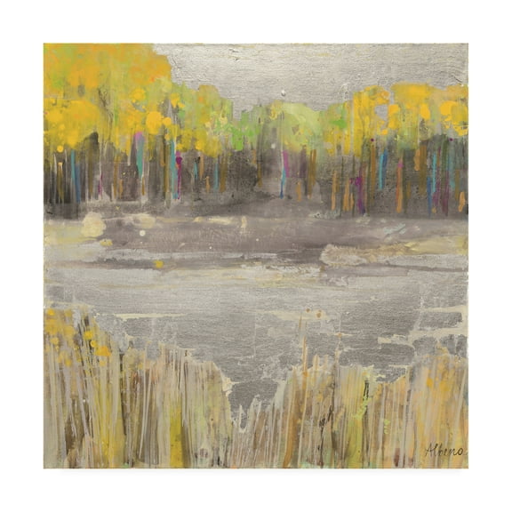 Trademark Fine Art 'Silver Landscape' Canvas Art by Albena Hristova