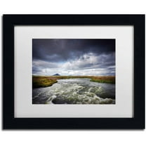 Trademark Fine Art 'Silver Sky' Canvas Art by Philippe Sainte-Laudy, White Matte, Black Frame
