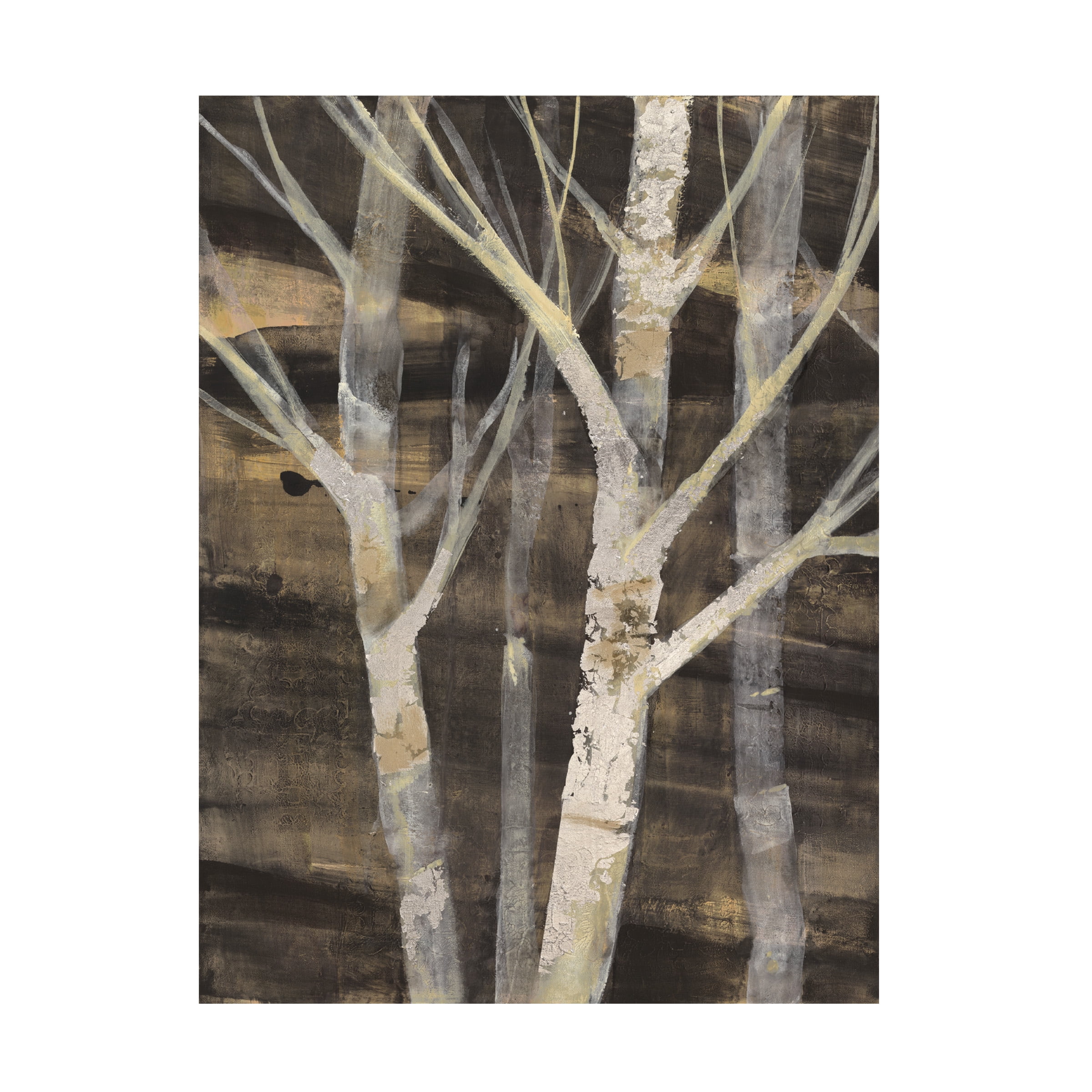 Trademark Fine Art 'Silver Trees I' Canvas Art by Albena Hristova