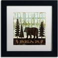 thumbnail image 1 of Trademark Fine Art "Simple Living Bear" Canvas Art by Michael Mullan, White Matte, Black Frame, 1 of 4