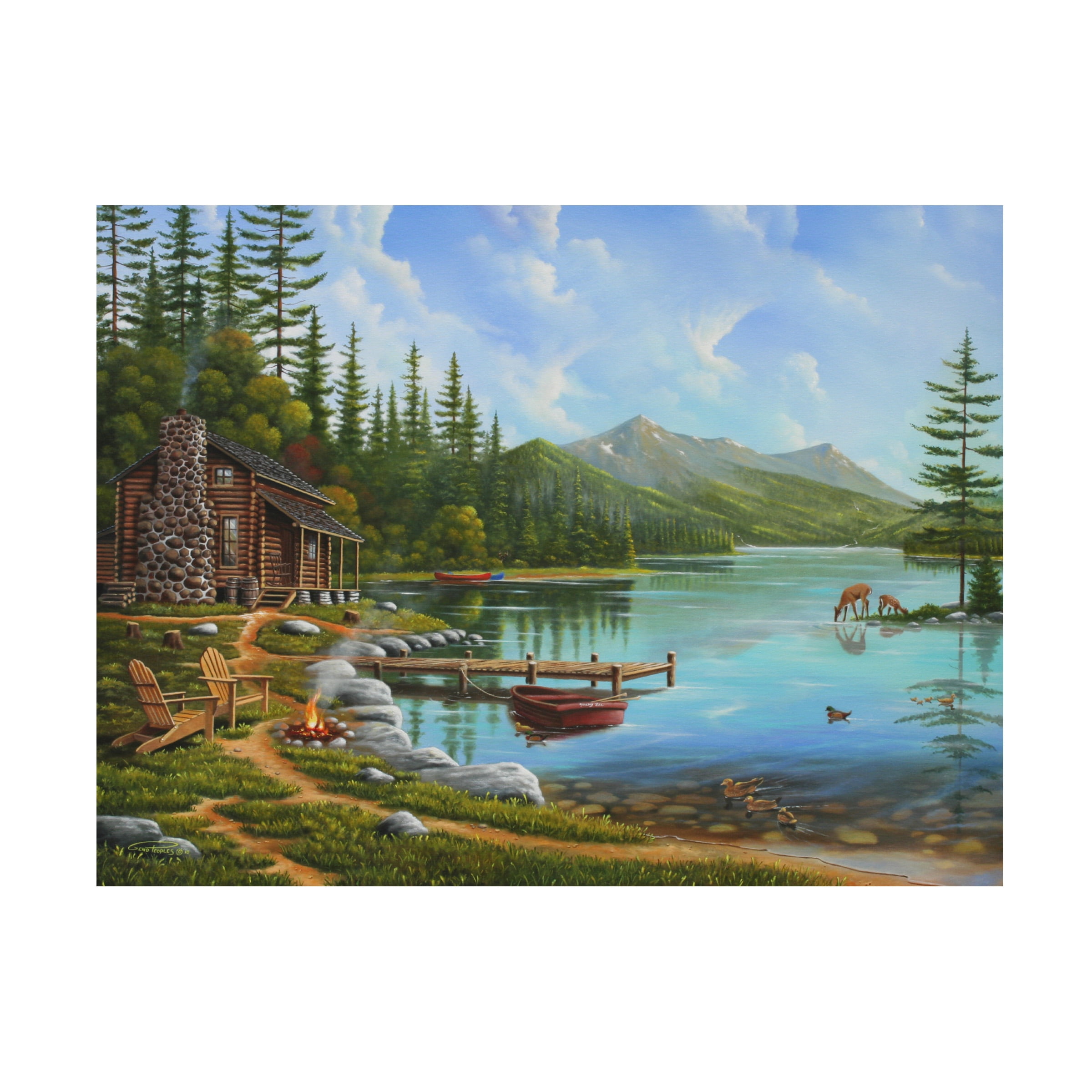 Trademark Fine Art 'Simple Living' Canvas Art by Geno Peoples