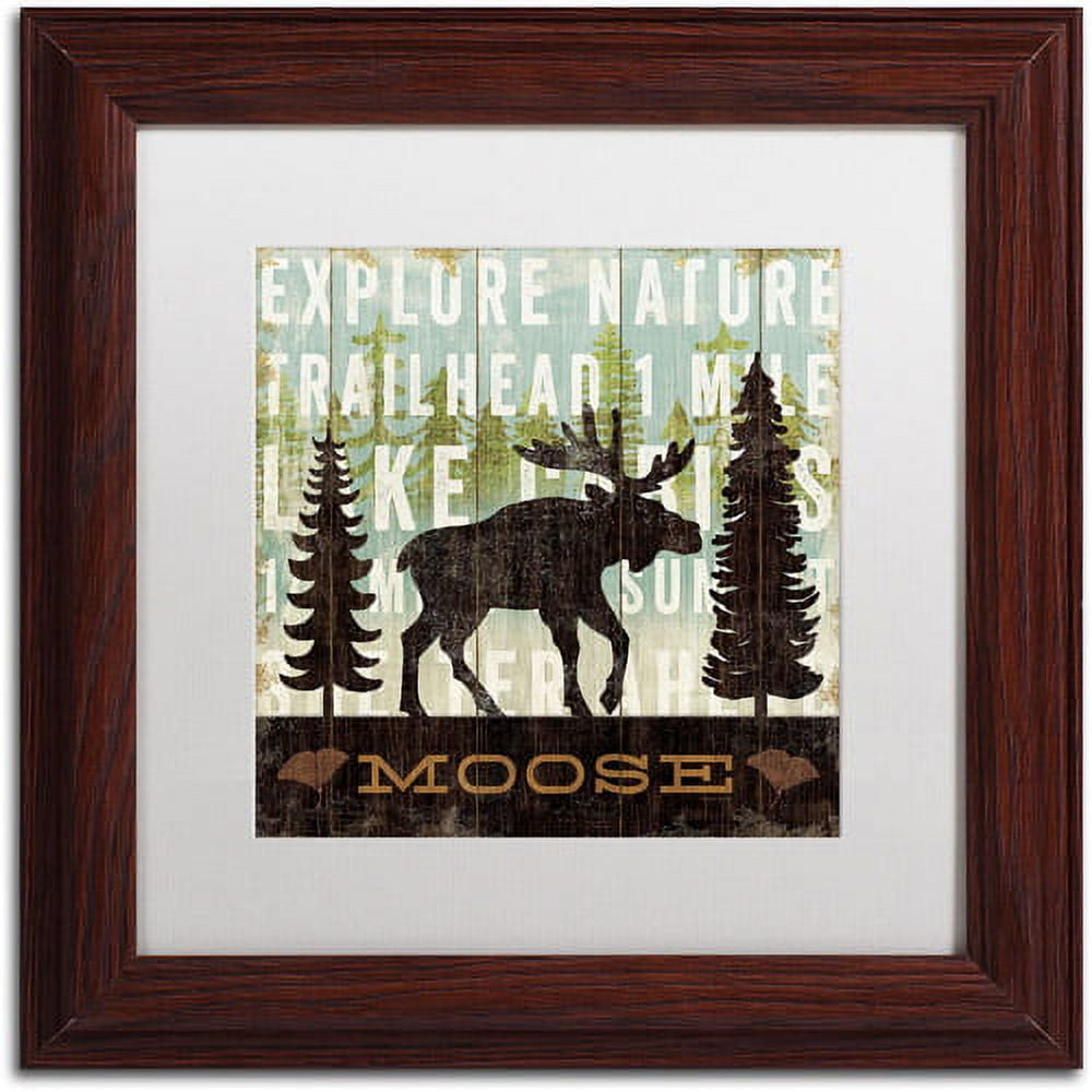 Trademark Fine Art " Simple Living Moose " by Michael Mullan