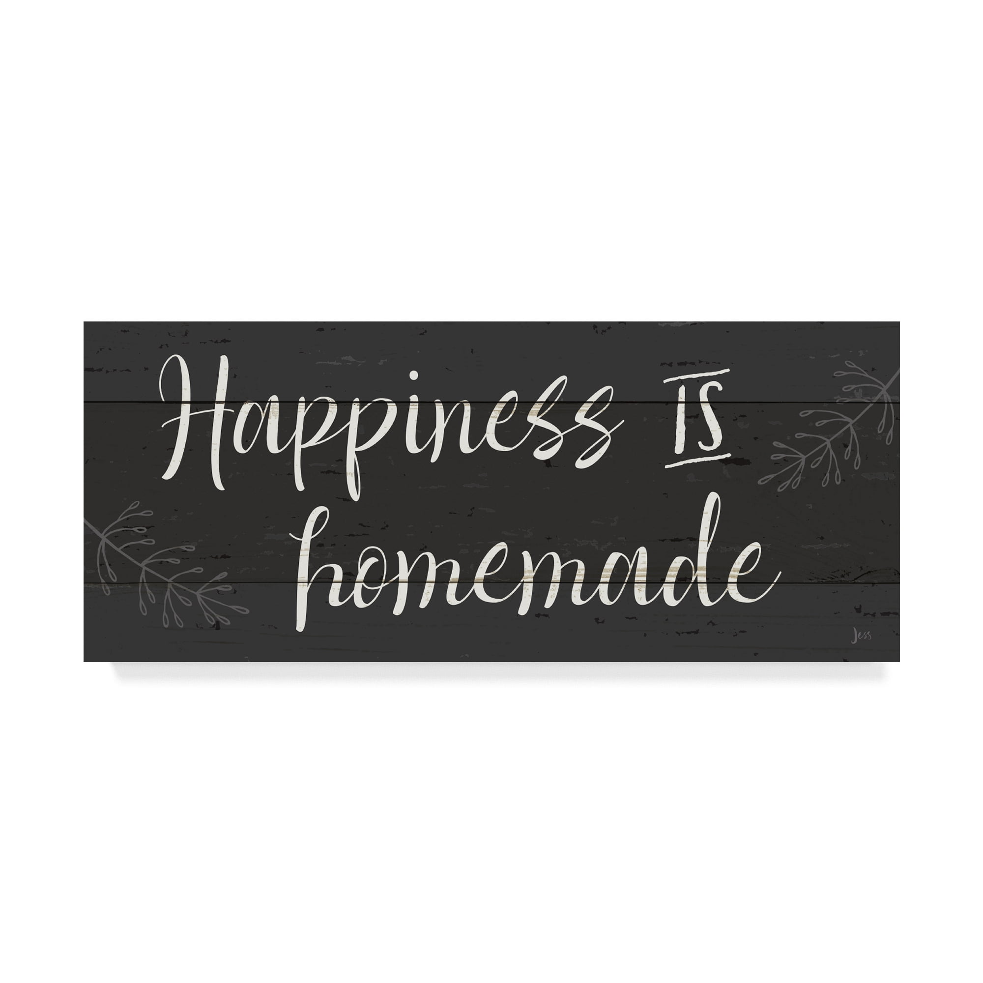 Trademark Fine Art 'Simple Signs IV Black' Canvas Art by Jess Aiken