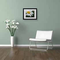 Trademark Fine Art "Simplistic" Canvas Art by Monica Fleet, White Matte, Black Frame