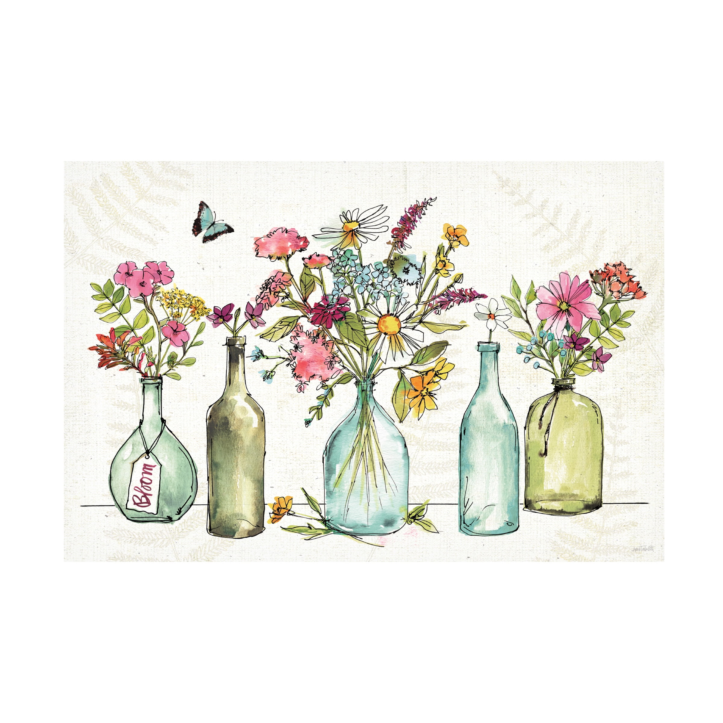Trademark Fine Art 'Simply Petals I' Canvas Art by Anne Tavoletti