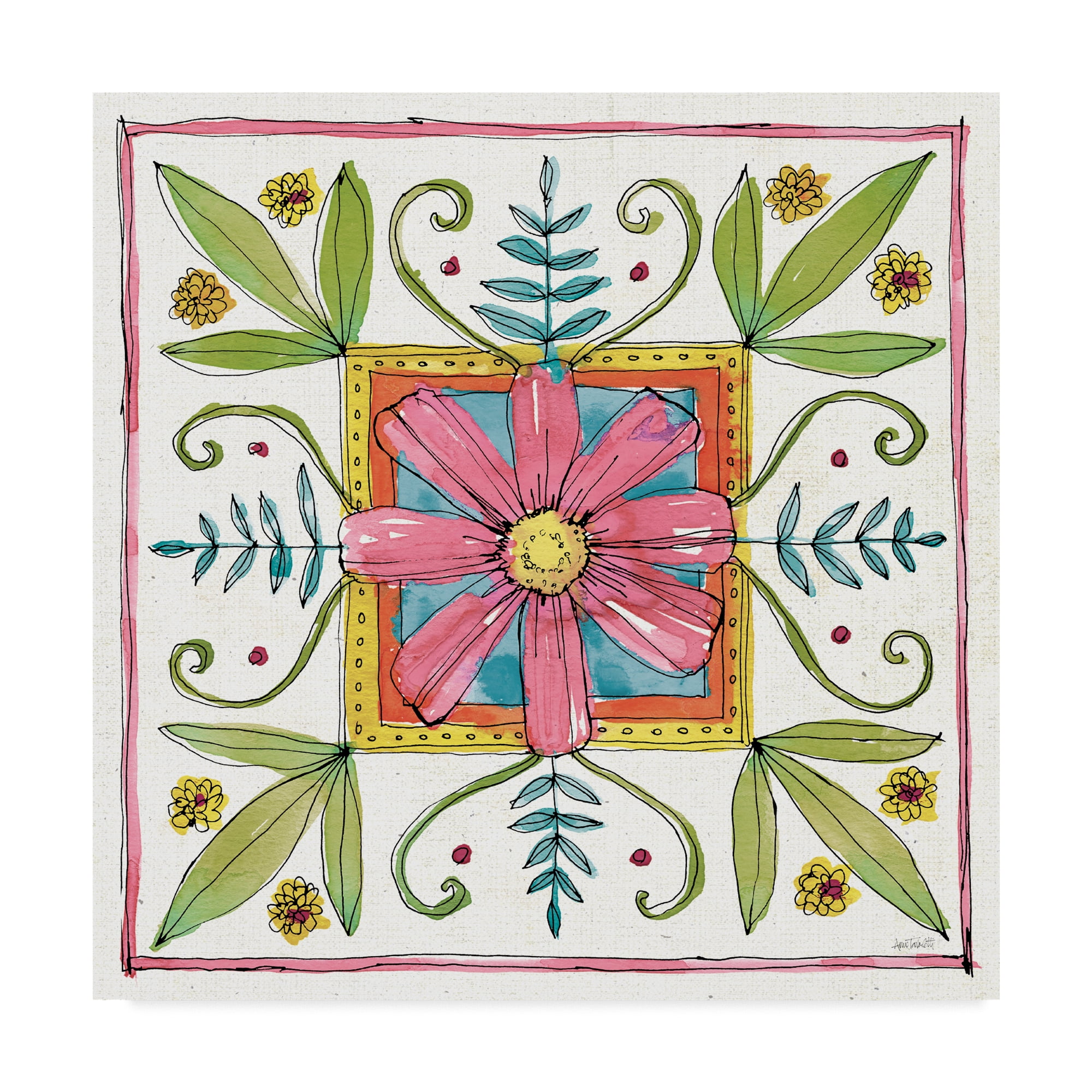 Trademark Fine Art 'Simply Petals XII' Canvas Art by Anne Tavoletti