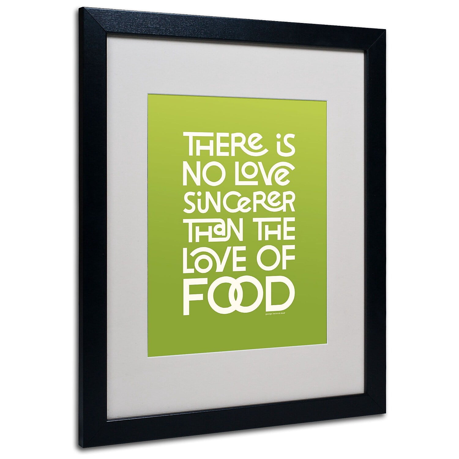 Trademark Fine Art "Sincere Love of Food" Canvas Art by Megan Romo, Black Frame