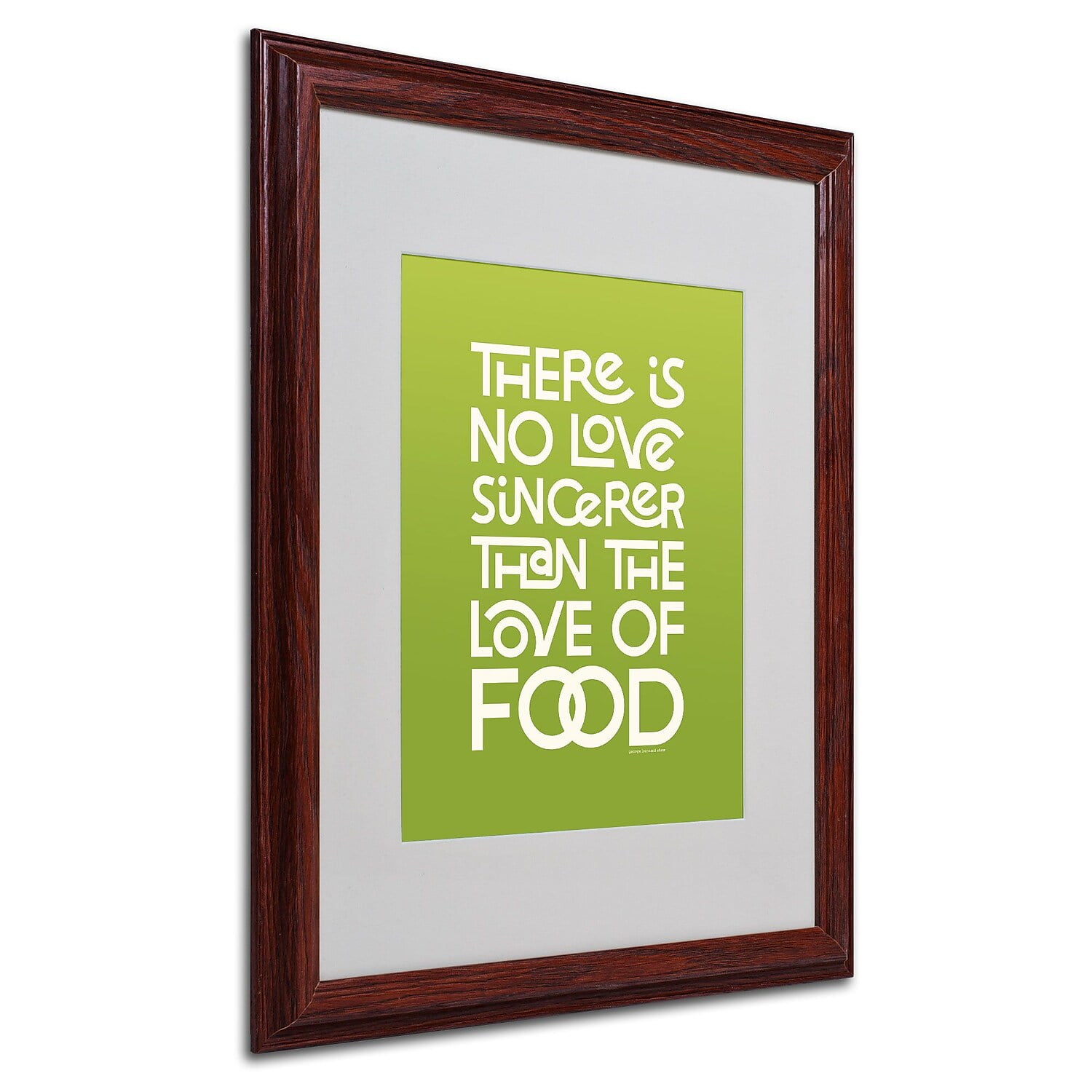 Trademark Fine Art "Sincere Love of Food" Canvas Art by Megan Romo, Wood Frame