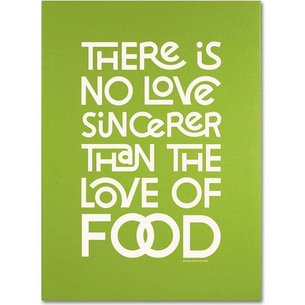 Trademark Fine Art "Sincere Love of Food" Canvas Art by Megan Romo