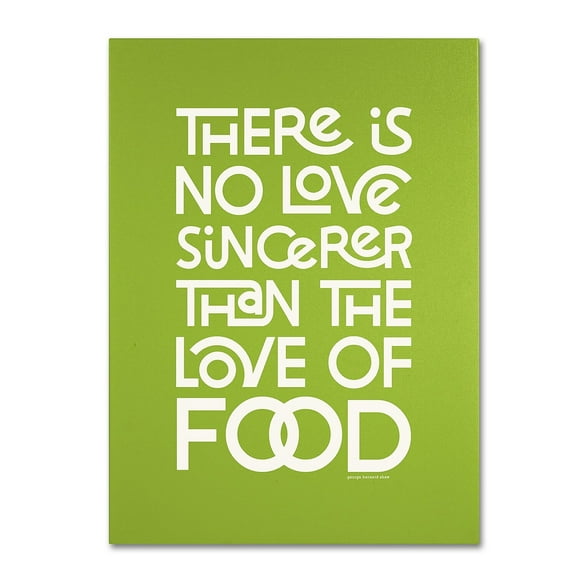 Trademark Fine Art "Sincere Love of Food" Canvas Art by Megan Romo