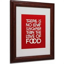 Trademark Fine Art "Sincere Love of Food II" Canvas Art by Megan Romo, Wood Frame