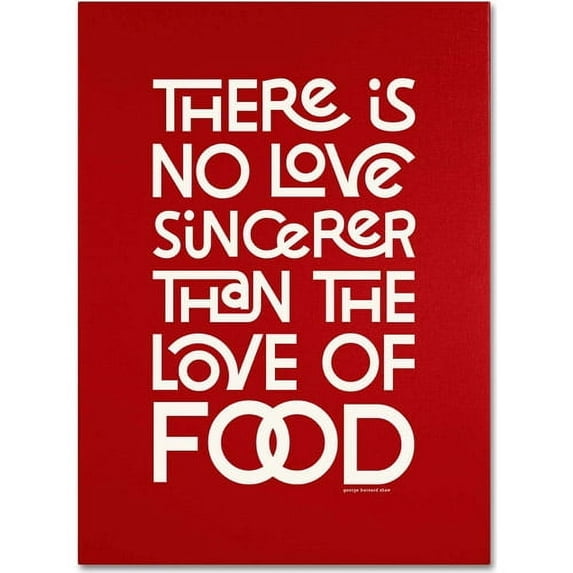 Trademark Fine Art "Sincere Love of Food II" Canvas Art by Megan Romo