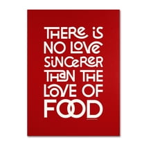 Trademark Fine Art "Sincere Love of Food II" Canvas Art by Megan Romo