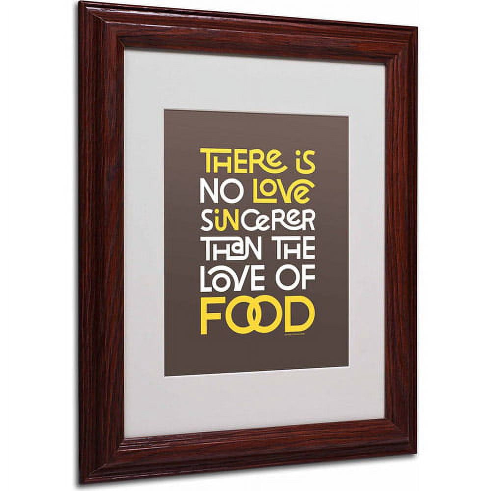 Trademark Fine Art "Sincere Love of Food III" Canvas Art by Megan Romo, Wood Frame