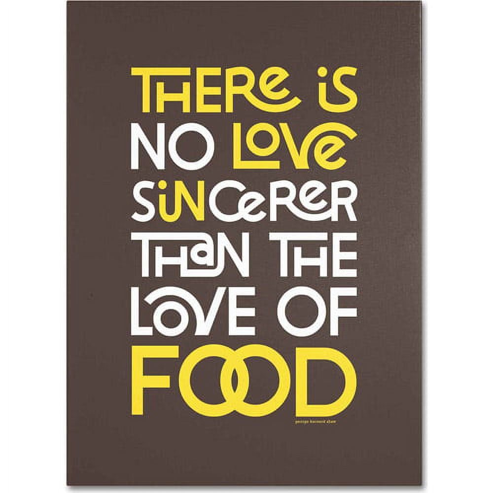 Trademark Fine Art "Sincere Love of Food III" Canvas Art by Megan Romo