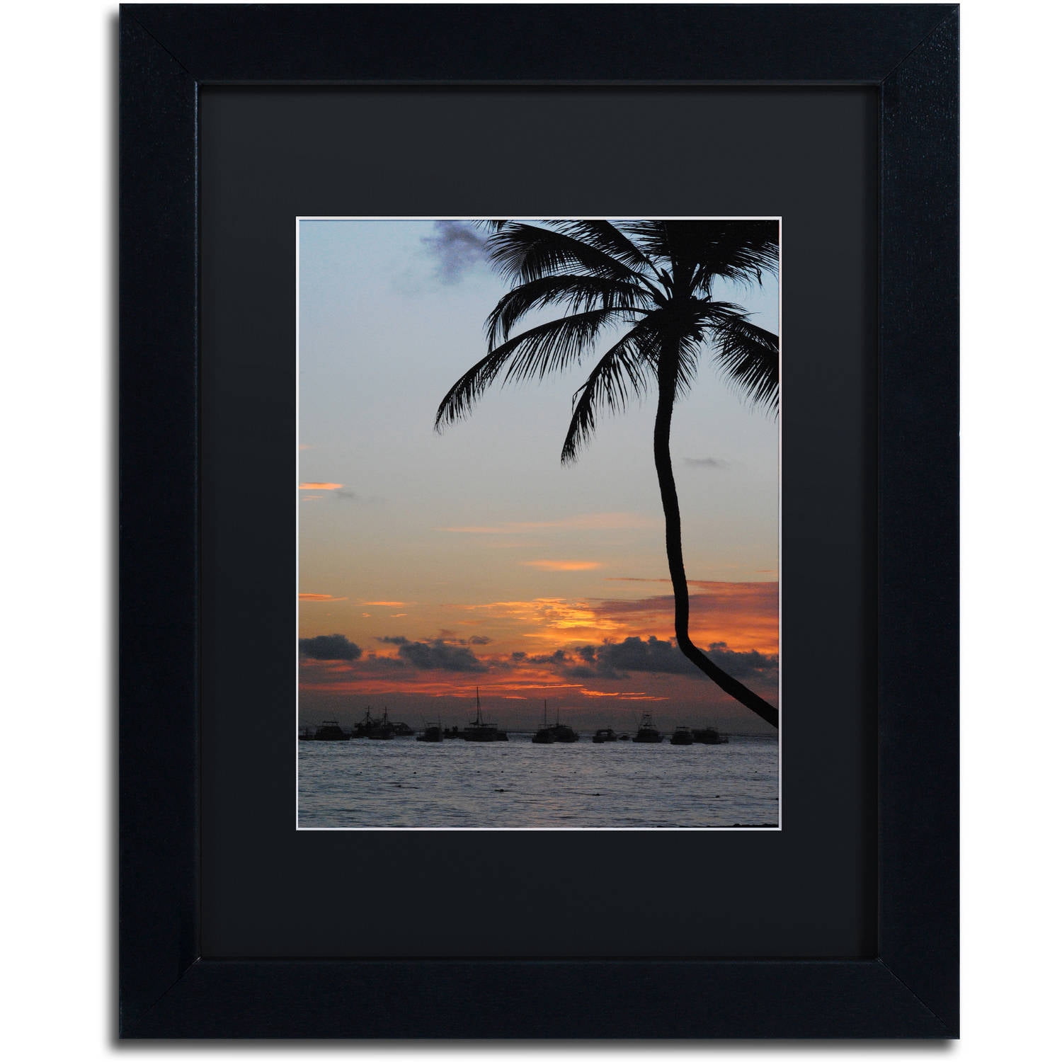 Trademark Fine Art "Sinfully Warm" Canvas Art by Monica Mize, Black Matte, Black Frame