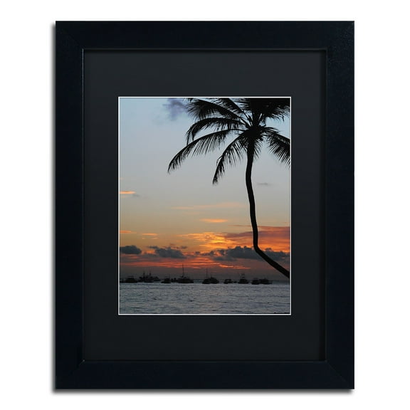 Trademark Fine Art "Sinfully Warm" Canvas Art by Monica Mize, Black Matte, Black Frame