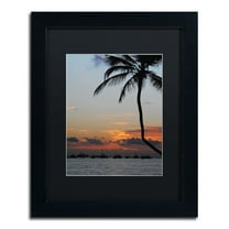 Trademark Fine Art "Sinfully Warm" Canvas Art by Monica Mize, Black Matte, Black Frame