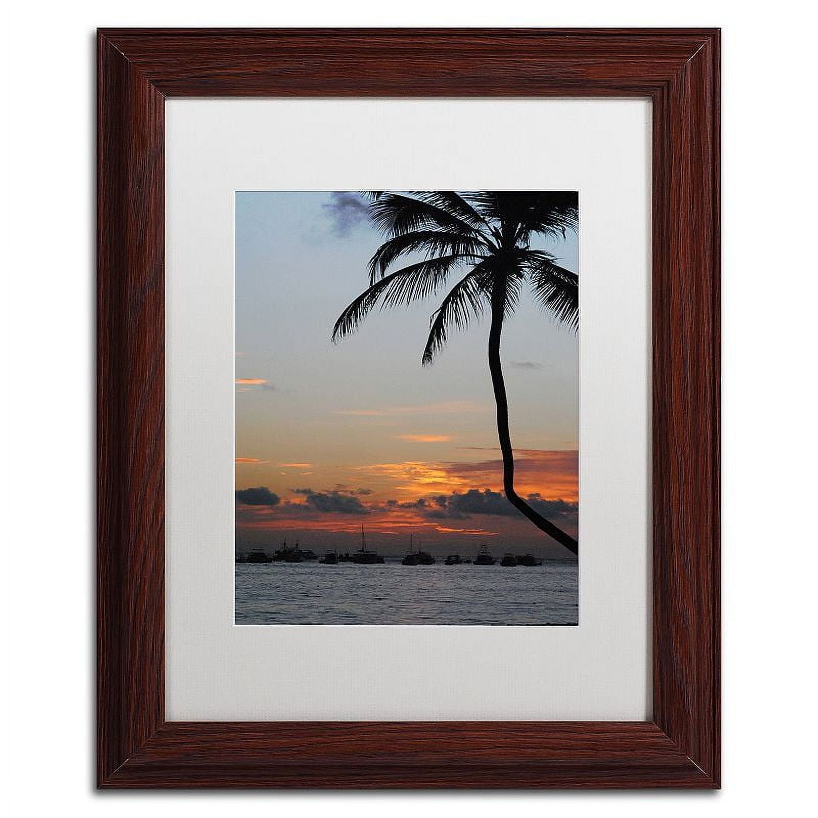 Trademark Fine Art "Sinfully Warm" Canvas Art by Monica Mize, White Matte, Wood Frame