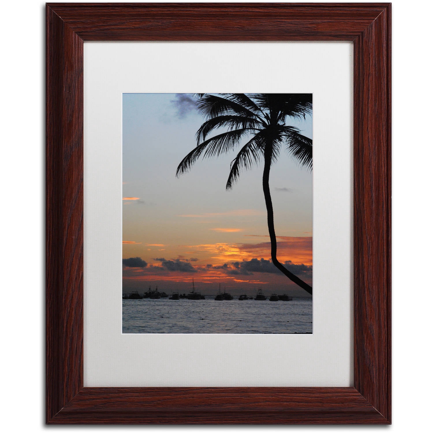 Trademark Fine Art "Sinfully Warm" Canvas Art by Monica Mize, White Matte, Wood Frame