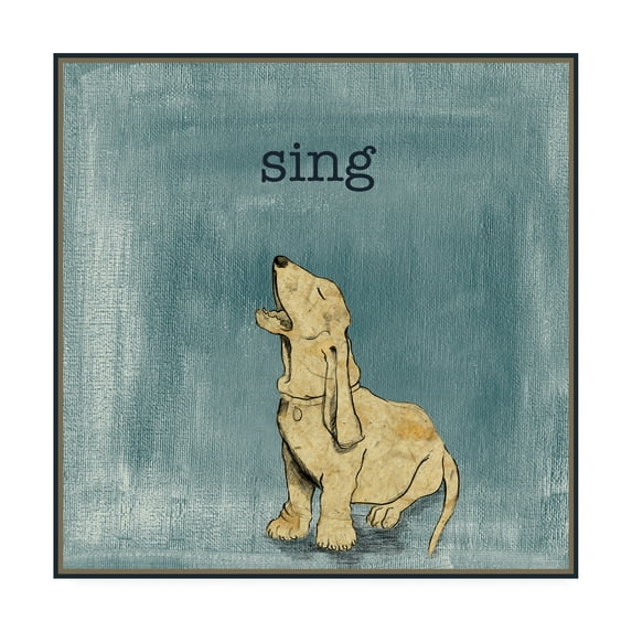 Trademark Fine Art 'Sing Childrens Art' Canvas Art by Alicia Ludwig