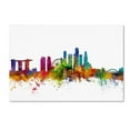 thumbnail image 1 of Trademark Fine Art "Singapore Skyline" Canvas Art by Michael Tompsett, 1 of 4