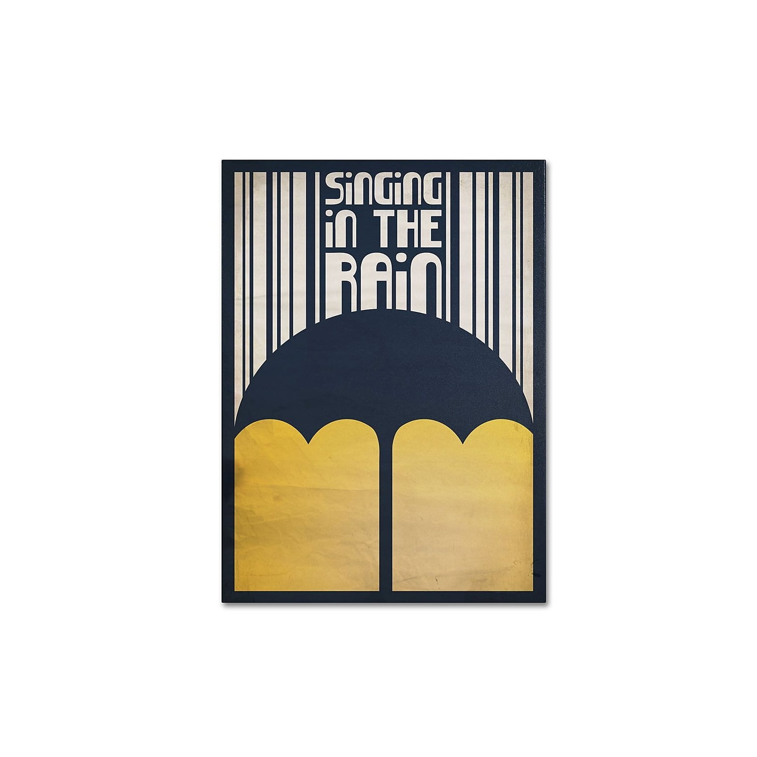 Trademark Fine Art "Singing in the Rain" Canvas Art by Megan Romo