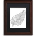 thumbnail image 1 of Trademark Fine Art "Single Feather" Canvas Art by Hello Angel, Black Matte, Wood Frame, 1 of 1