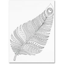 Trademark Fine Art "Single Feather" Canvas Art by Hello Angel
