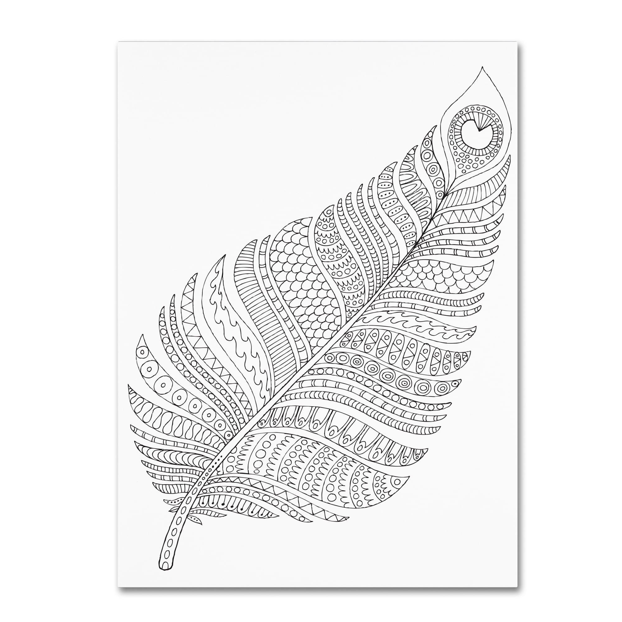 Trademark Fine Art "Single Feather" Canvas Art by Hello Angel