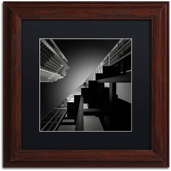 Trademark Fine Art "Six Steps" Canvas Art by Dave MacVicar, Black Matte, Wood Frame