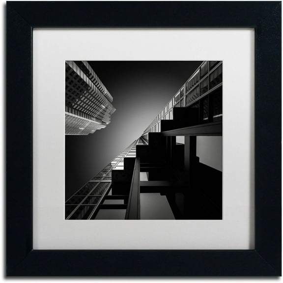 Trademark Fine Art "Six Steps" Canvas Art by Dave MacVicar, White Matte, Black Frame