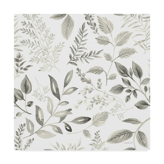 Trademark Fine Art 'Sketchbook Garden Pattern III' Canvas Art by Danhui Nai