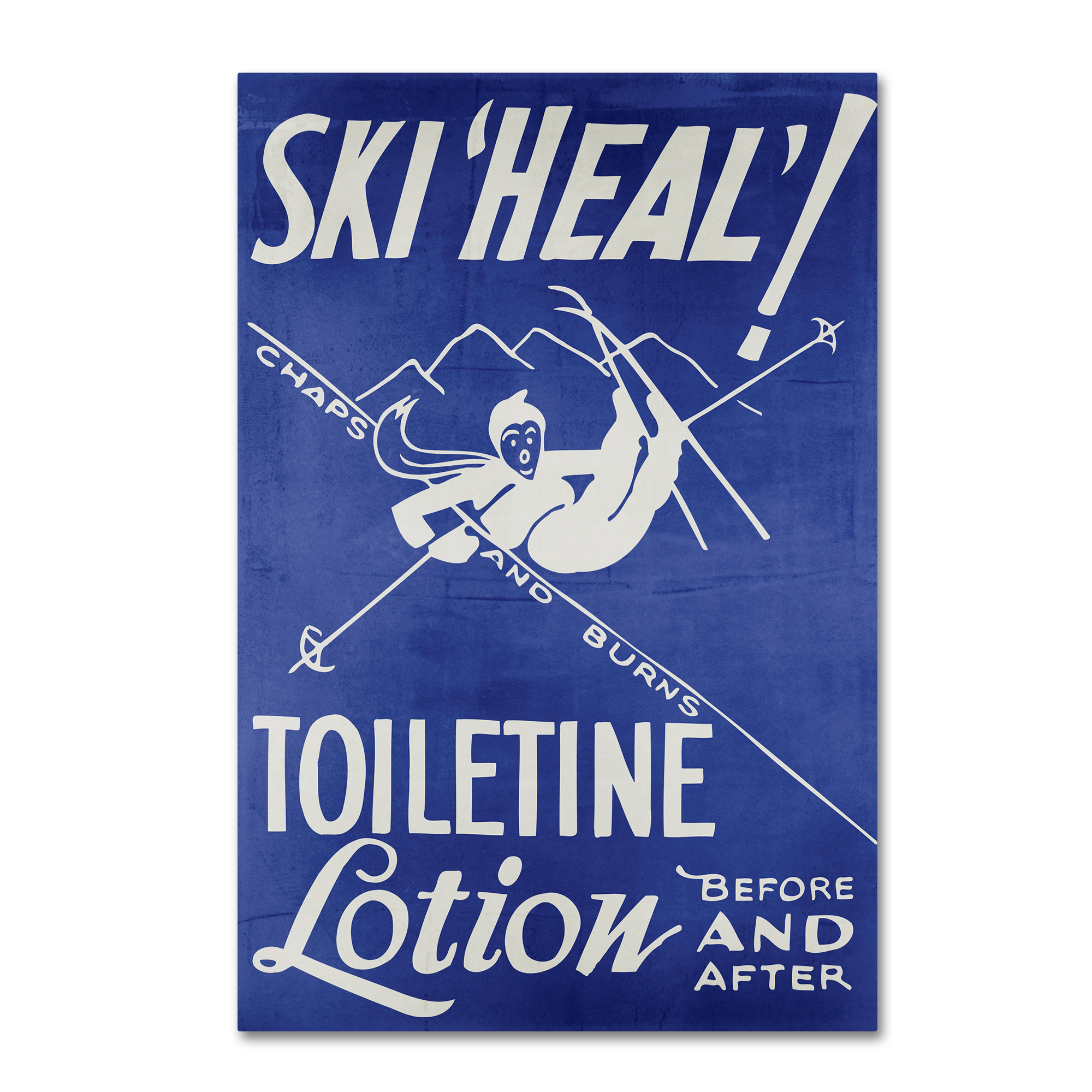 Trademark Fine Art 'Ski Heal' Canvas Art by Vintage Apple Collection