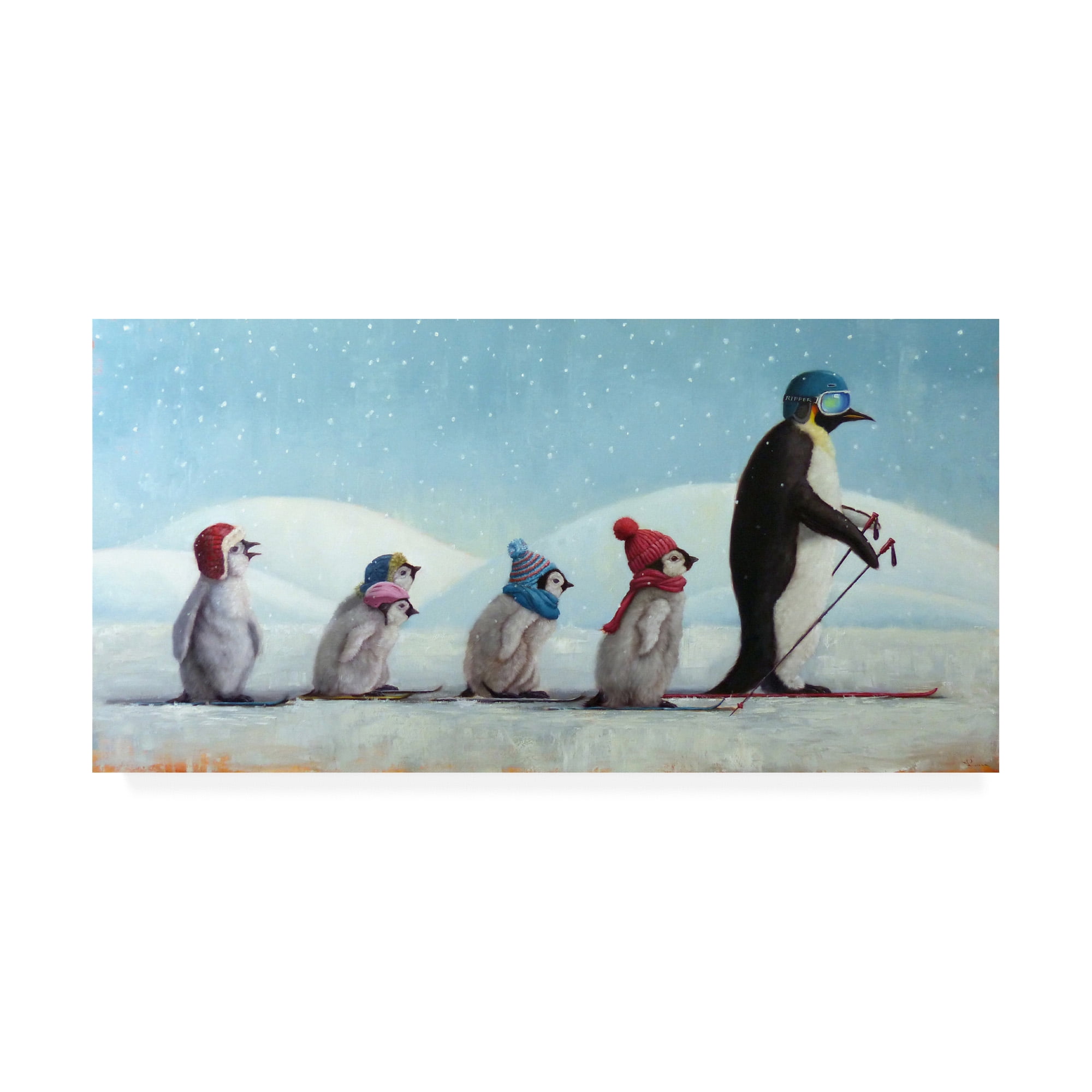 Trademark Fine Art 'Ski School' Canvas Art by Lucia Heffernan