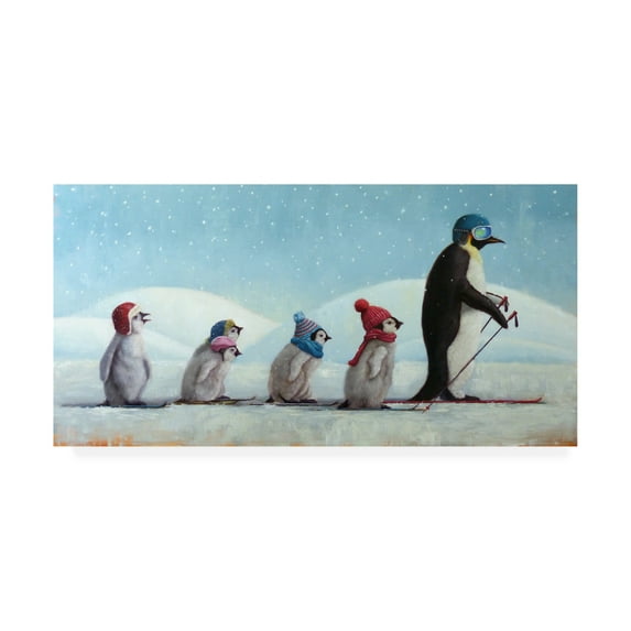 Trademark Fine Art 'Ski School' Canvas Art by Lucia Heffernan