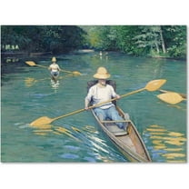 Trademark Fine Art "Skiffs 1877" Canvas Art by Gustave Caillebotte