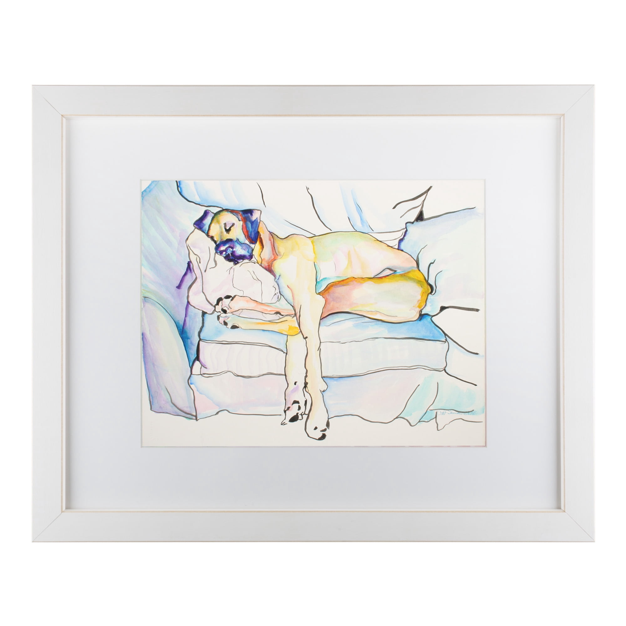 Trademark Fine Art 'Sleeping Beauty' Matted Framed Art by Pat Saunders-White