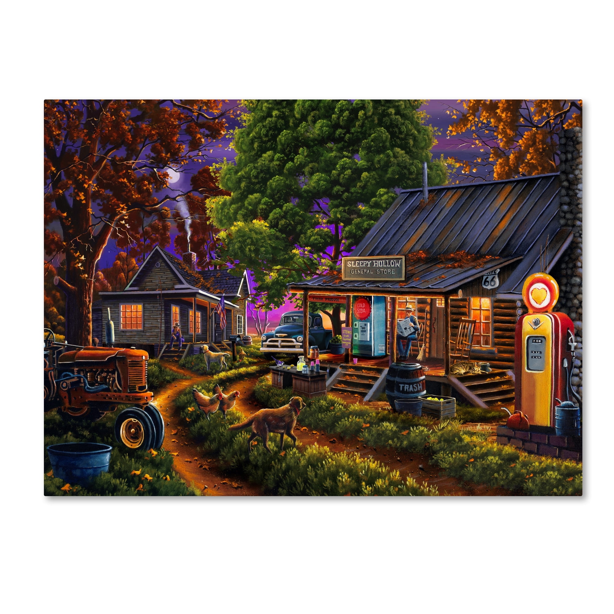 Trademark Fine Art 'Sleepy Hollow General Store' Canvas Art by Geno Peoples