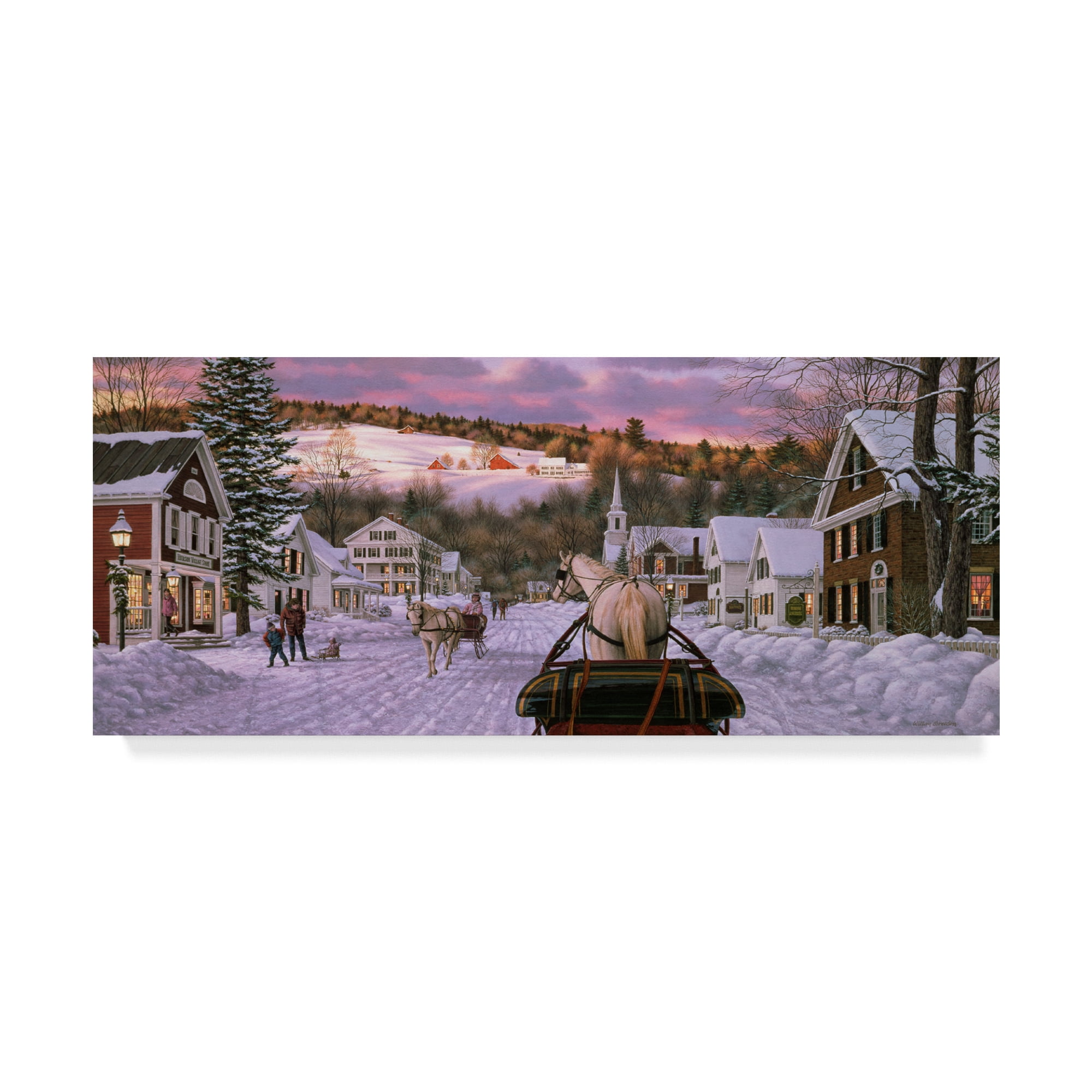 Trademark Fine Art 'Sleigh Bells Too' Canvas Art by William Breedon