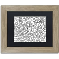 Trademark Fine Art "Slither" Canvas Art by Kathy G. Ahrens, Black Matte, Birch Frame
