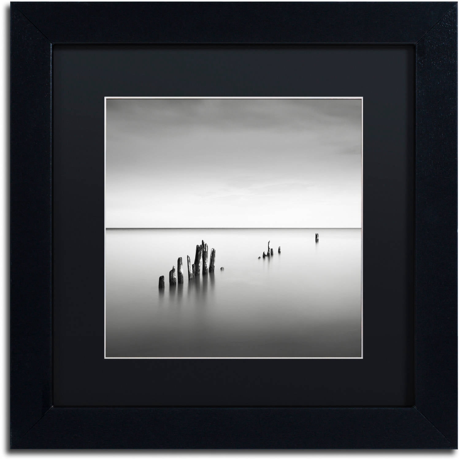 Trademark Fine Art "Slow Fade" Canvas Art by Dave MacVicar, Black Matte, Black Frame