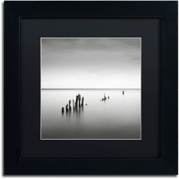 Trademark Fine Art "Slow Fade" Canvas Art by Dave MacVicar, Black Matte, Black Frame