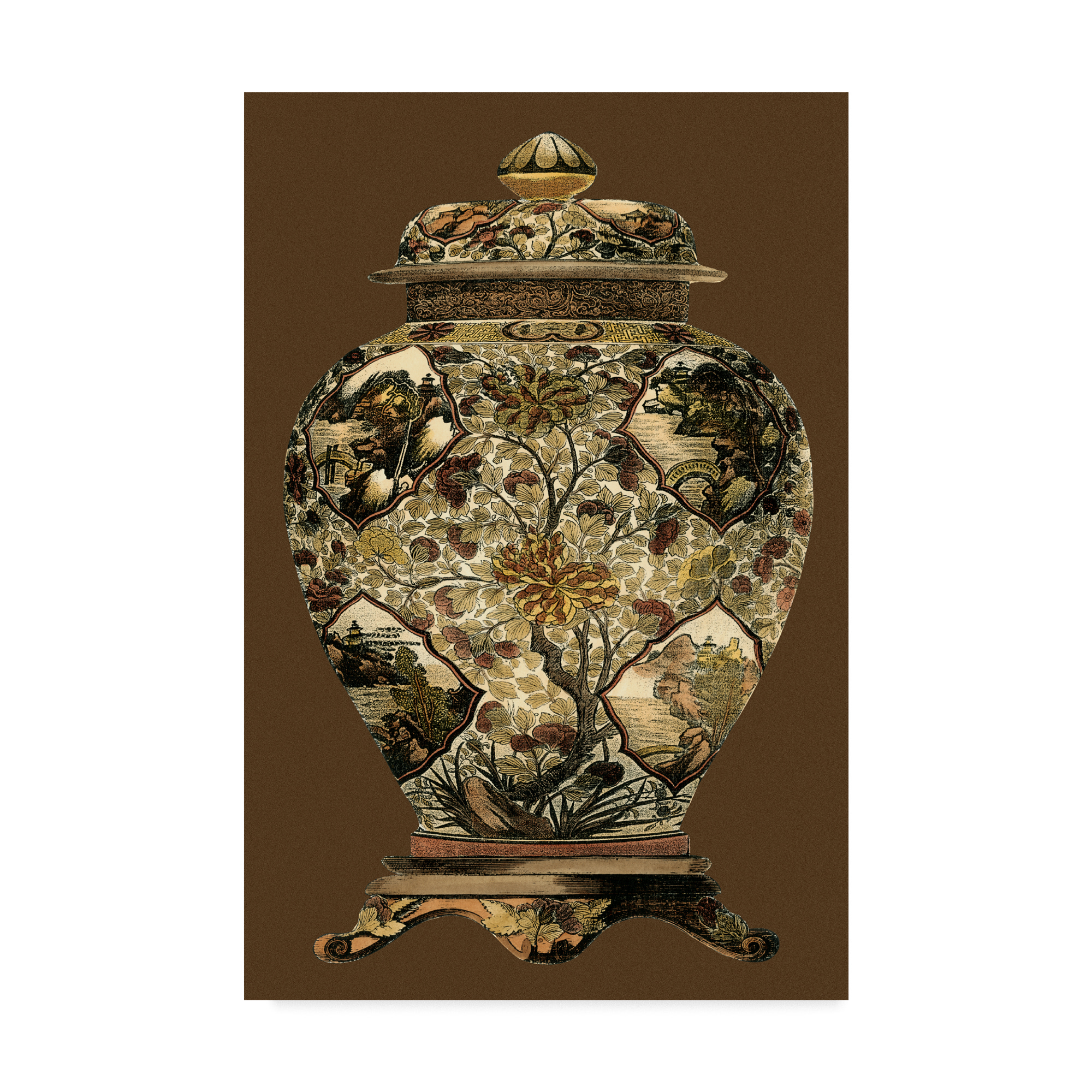 Trademark Fine Art 'Small Amber Porcelain I' Canvas Art by Vision Studio